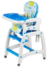 Barošanas krēsls EcoToys 3-in-1, zila krās.