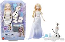 Кукла с аксессуарами Mattel Disney Princess Frozen Elsa & Olaf Adventures, 28 см, синий цв.