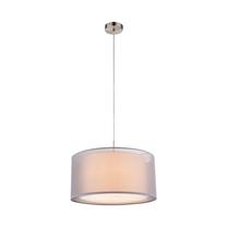 Valgusti rippuv Globo Theo 15190H, E27, 1 x 60 W, valge v. / nikkel v.