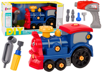Игрушечный поезд Lean Toys Cartoon, синий цв./красный цв.