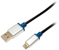 Telefono įkroviklis Logilink, Micro USB type B/USB 2.0 Type A, juoda sp.