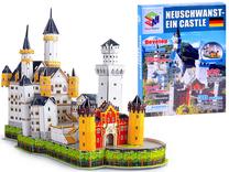 3D пазл Magic Puzzle Neuschwanstein Castles, 47.7 см x 22.7 см, 109 шт., многоцветный