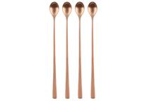 Baro šaukštelis Maku Cocktail Spoons Rose Gold, nerūdijantysis plienas, aukso sp., 4 vnt., 32 cm