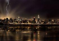 Fototapete Artgeist Storm In New York City, 245 cm x 245 cm