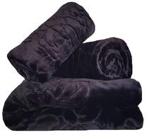 Sofos ir fotelio užtiesalų rinkinys KTF-06, juoda sp., 160 cm x 210 cm
