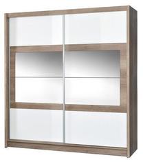 Spinta Stolar Salwador Country, pilka sp., 203 cm x 61 cm x 215 cm, su veidrodžiu