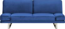 Sofa-lova Beliani York, mėlyna sp., 89 x 192 cm x 81 cm