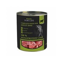 Mitrā barība (konservi) suņiem Fitmin, jēra gaļa, 0.8 kg