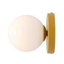 Valgusti seinale Aldex Ball II, E14, 1 x 15 W, valge v. / kollane v., 15 x 15 cm