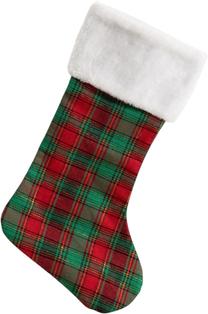 Kalėdinė kojinė Homla Tartan 242404, 49 cm, balta sp./raudona sp./žalia sp.