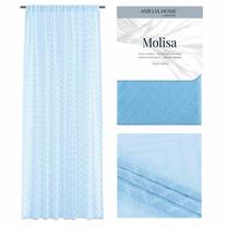 Дневной занавес AmeliaHome Molisa Pleat, голубой цв., 270 см x 140 см
