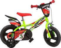 Vaikiškas dviratis Dino Bikes Raptor 612L-03RP, raudona sp./žalia sp., 9", 12"