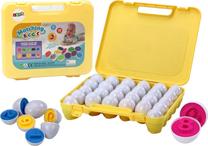 Развивающая игра, числа Lean Toys Matching Eggs, многоцветный, 26 шт.