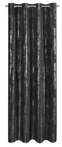 Naktinė užuolaida Libi, juoda sp./sidabro sp., 140 cm x 250 cm