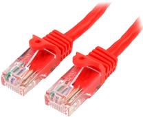 Kabelis StarTech Cat5e 45PAT1MRD RJ-45, RJ-45, 1 m, raudona sp.