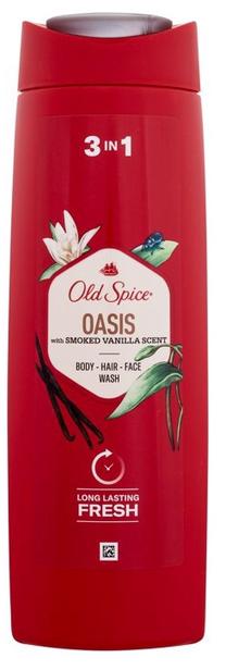 Kūno prausimosi želė vyrams Old Spice Oasis, 400 ml