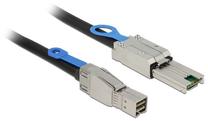 Vads Delock Mini SAS HD SFF-8644 / Mini SAS SFF-8088 Mini SAS SFF-8088 male, Mini SAS HD SFF-8644 male, 1 m, pelēka krās.