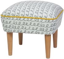 Pufas Kalune Design Damo 11-814, balta sp., 45 cm x 45 cm x 40 cm