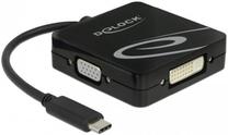 Vads Delock USB Type-C, VGA / DVI / HDMI / DisplayPort, 0.1 m