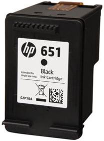Rašalinio spausdintuvo kasetė HP 651, juoda sp.
