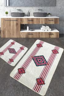 Vonios kilimėlių rinkinys Foutastic Meore 359CHL5283, įvairių spalvų, 60 cm x 100 cm