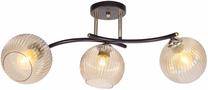 Светильник потолочный Candellux Lighting Manon 33-51851, E27, 3 x 40 Вт, янтарный цв. / черный цв.