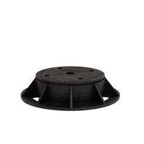 Regulējams pjedestāls ieklāšanas dēļiem Eco E0, 35 - 50 mm, polipropilēns (pp), 15.4 cm x 15.4 cm, melna krās., 4 gab.
