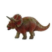 Žaislinė figūrėlė, dinozauras Triceratops, 16.7 cm, ruda sp./žalia sp.