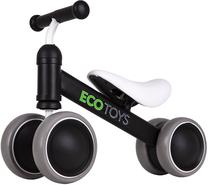 Prekė su pažeista pakuote. Balansinis dviratis EcoToys Mini MSP924, balta sp./juoda sp./pilka sp., 6"