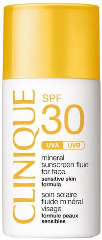 Losjonas įdegio priežiūrai Clinique Mineral Sunscreen Fluid SPF30, 30 ml
