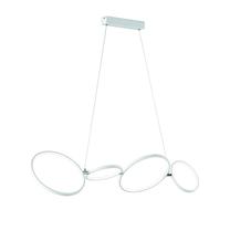 Valgusti rippuv Trio Rondo 322610431, LED, 1 x 37 W, valge v. / valge v.