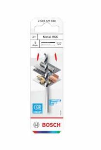 Metalo grąžtas Bosch, metalas, tiesus, 1 mm x 3.4 cm