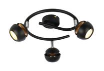 Светильник потолочный Candellux Lighting Boni 98-66596, GU10, 3000 °К, 3 x 3 Вт, черный цв. / черный цв.