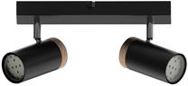 Valgusti lagi Candellux Lighting Lagos, GU10, 2 x 15 W, must v. / must v., 5.5 x 10.5 cm