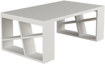 Kavos staliukas Kalune Design Honey, balta sp., 60 cm x 105 cm x 40 cm