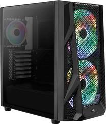Kompiuterio korpusas AeroCool AirHawk Duo, juoda sp.