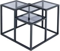 Kavos staliukas Kayoom Steps 625, juoda sp., 60 cm x 60 cm x 53 cm