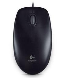 Kompiuterio laidinė pelė Logitech B100, juoda sp.
