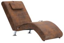 Krėslas VLX Massage Chaise Longue 281289, ruda sp., 59 cm x 144 cm x 79 cm