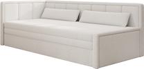Sofa-lova Fulgeo Royal 01, balta sp., kairinė, 82 x 214 cm x 77 cm