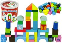 Деревянные блоки Lean Toys Drums Building Blocks 10336