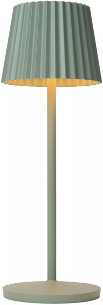 Āra galda lampa Lucide Justine, 2W, LED, IP54, zaļa krās., 13.5 cm x 38 cm