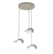 Lampa karināms Emibig Ritual 3 Prem 1632/3PREM, G9, 3 x 8 W, bēša krās. / bēša krās., 10 x 10 cm