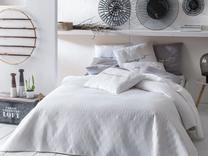 Lovatiesė Room99 Bueno, balta, 220 cm x 200 cm