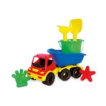 Smilšu kastes rotaļlietu komplekts Adriatic Tipper Truck, daudzkrāsaina, 330 mm x 140 mm