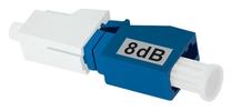 Оптический аттенюатор Qoltec SingleMode LC/UPC - LC/UPC, синий цв./белый цв.