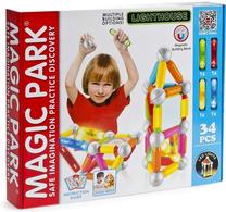 Magnetinis konstruktorius Elephant Toys Magnetic Rods Lighthouse MP88613, 34 vnt.