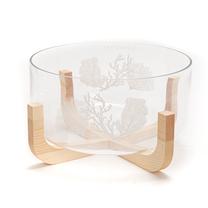 Salātu trauks Amadeus Coralie, caurspīdīga krās./brūna krās., 28 cm