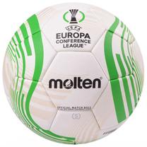 Футбольный мяч Molten UEFA Conference League 22/23 F5C3400, 5 размер, белый цв./зеленый цв.
