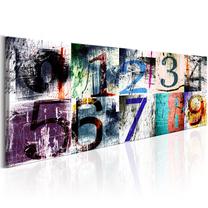 Reprodukcija Artgeist Colourful Numbers N4261PWD, 120 cm x 40 cm